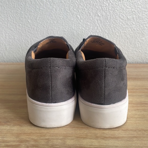 Catherine Malandrino Drapie Suede platform Slip-on, size 8.5 - Picture 4 of 8